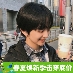 2018新款假发男短发中性女生韩版帅气学生时尚男生个性网红同款