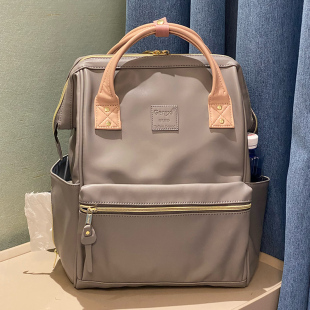 4色限量版 升级皮质双肩包男女大容量防水电脑书包多功能旅行背包