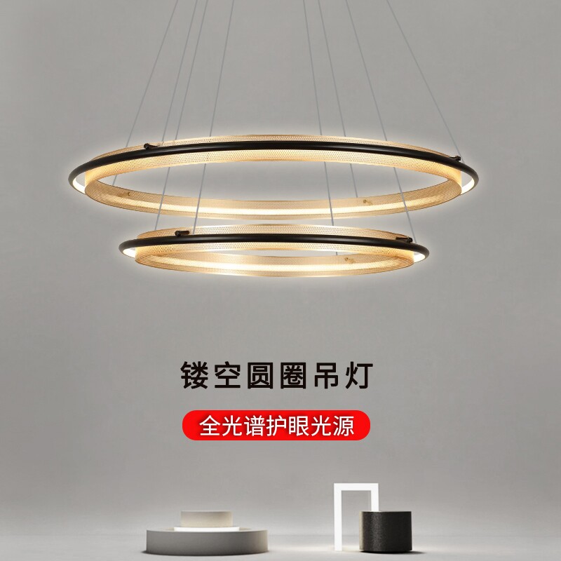设计师极简轻奢圆圈艺术吊灯