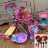 [Value package] Pink cat cart+all toys