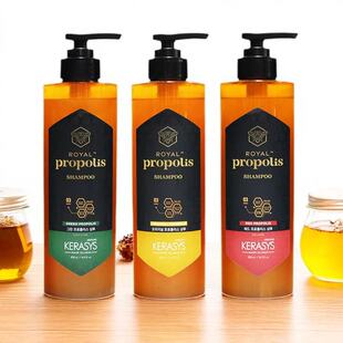 韩国进口爱敬蜂胶洗发水护发素染烫损伤蓬松顺滑清爽补水泡沫丰富