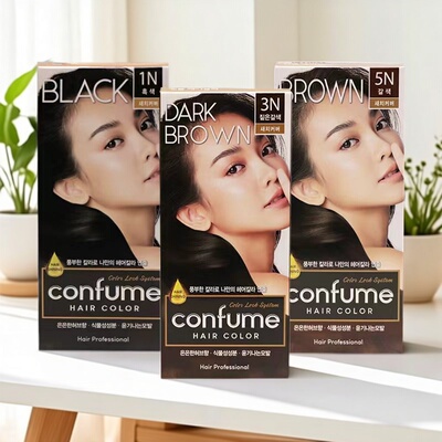 韩国confume科馥染发剂盖白发