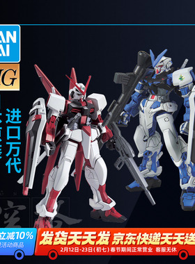 万代高达拼装模型HG 1/144 SEED 金色红色M1异端巨剑型蓝迷茫敢达