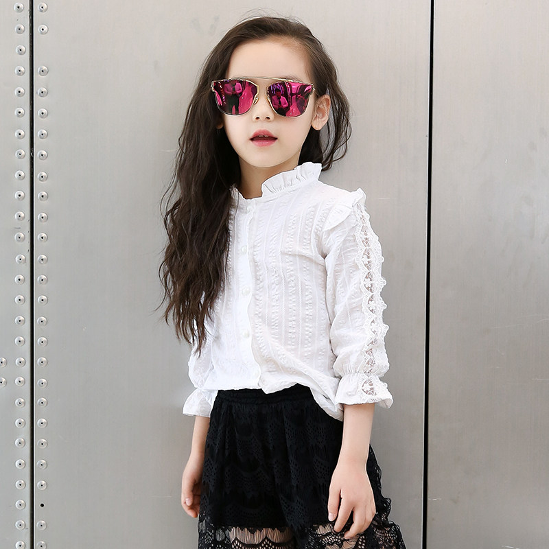 Chemise fille à manche longue - Ref 2086840 Image 1