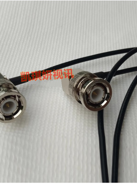 BNC-JJW射频黑色RG316连接线 BNC双公双弯SDI高频线 BNC/Q9直角线