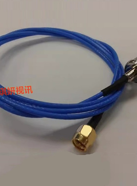 BNC/SMA-JJ射频蓝色RG316跳线 BNC公转SMA公50欧姆Q9示波器信号线