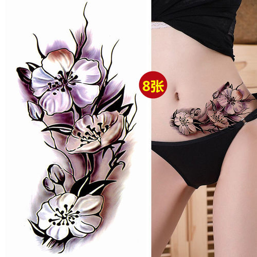 纹身贴 性感 防水持久仿真女手臂刺青大图遮疤痕剖腹产伤口贴纸