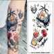 拼接花臂彩色纹身贴卡通拼接花臂彩色纹身贴纸持久防水ins酷潮