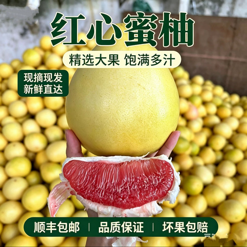 梅州红心蜜柚三红柚发顺丰快递