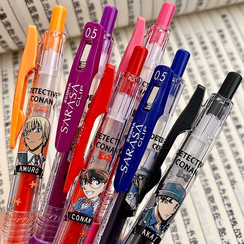 【限定款】日本zebra斑马名侦探柯南二代jj15中性笔黑色水笔0.5mm