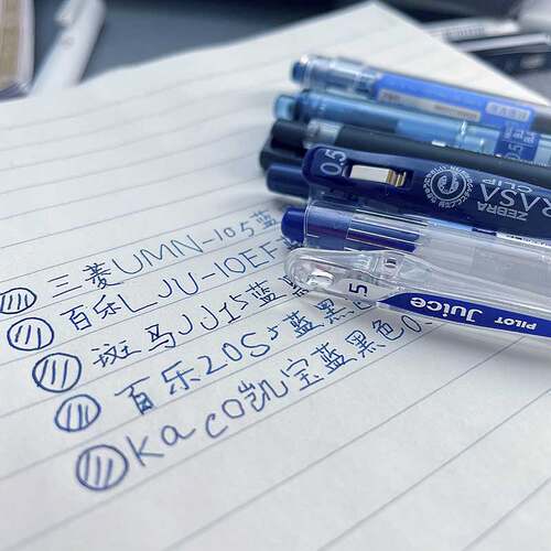 斑马笔墨蓝色医护专用中性笔