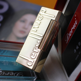 得瑞正品充气窄版打火机侧滑轮定制礼物刻字礼品创意个性送男友潮