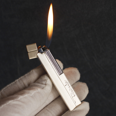 derui合金潮流斜火焰刻字打火机