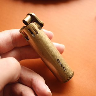 百诺复古全铜打火机纯铜烟斗圆柱防风老式煤油打火机战壕怀旧定制