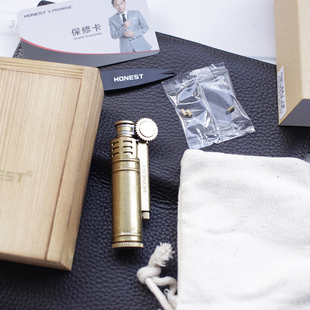 百诺纯铜磕头机战壕机煤油打火机复防风古便携收藏复古点烟斗定制