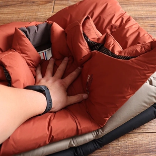 秋冬新款高克重高蓬松酷帅潮流立领90白鸭绒加厚保暖外套羽绒马甲