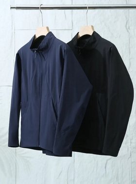 轻薄透气宽松休闲立领夹克外套男