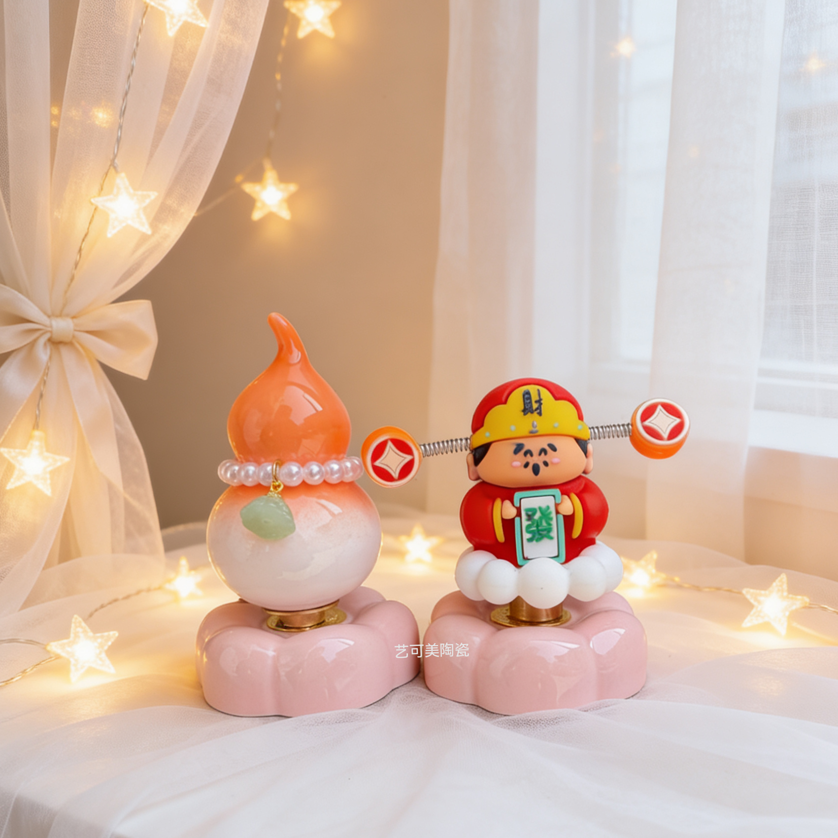 灵隐抱富葫芦财源滚滚转转陶瓷结晶釉福禄平安好运摆件,家居饰品,桌面摆件,淘宝优惠券,粉丝福利购,淘宝优惠卷