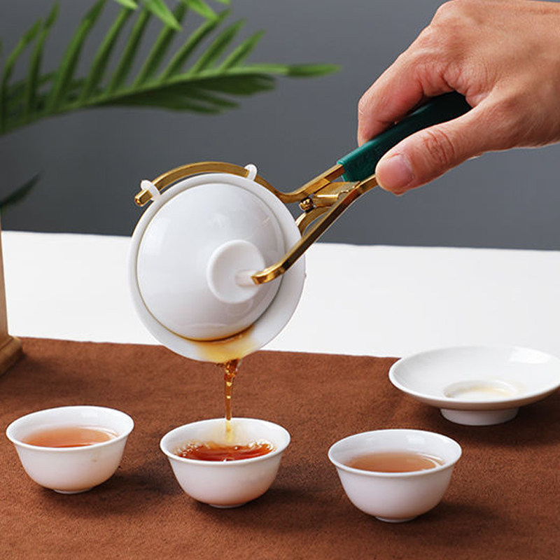 防烫盖碗夹棉小城不锈钢泡茶简约图片