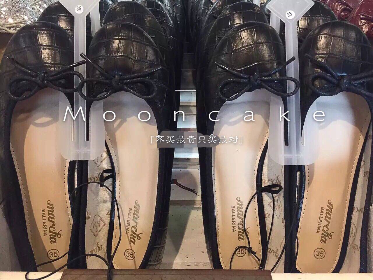新品香港专柜正品marcha芭蕾舞鞋蝴蝶结平底鞋春季圆头女单鞋