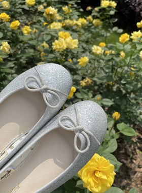 marcha芭蕾舞鞋新品香港专柜正品 蝴蝶结平底鞋女单鞋浅口鞋