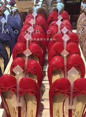 新品香港专柜正品marcha芭蕾舞鞋 蝴蝶结平底鞋 春季 女单鞋