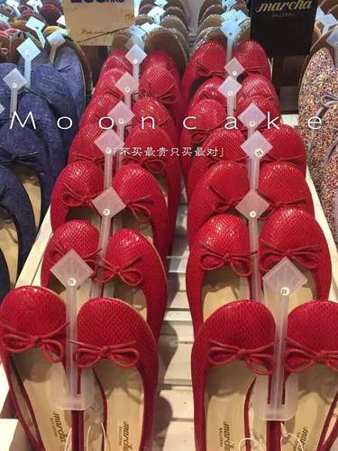 marcha新品香港蝴蝶结芭蕾舞鞋