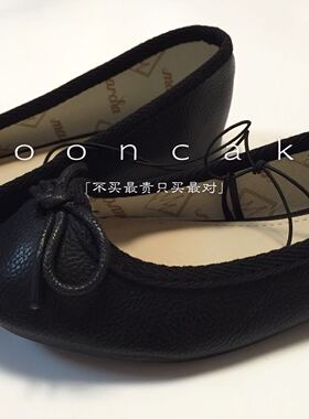 新品香港专柜正品marcha芭蕾舞鞋蝴蝶结平底鞋春季圆头女单鞋