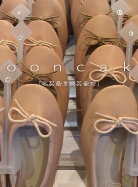 新品香港专柜正品marcha芭蕾舞鞋蝴蝶结平底鞋春季圆头女单鞋