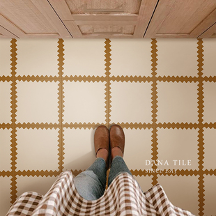 包豪斯复古小花砖厨房卫生间浴室玄关阳台地砖咖啡厅民宿个性 瓷砖