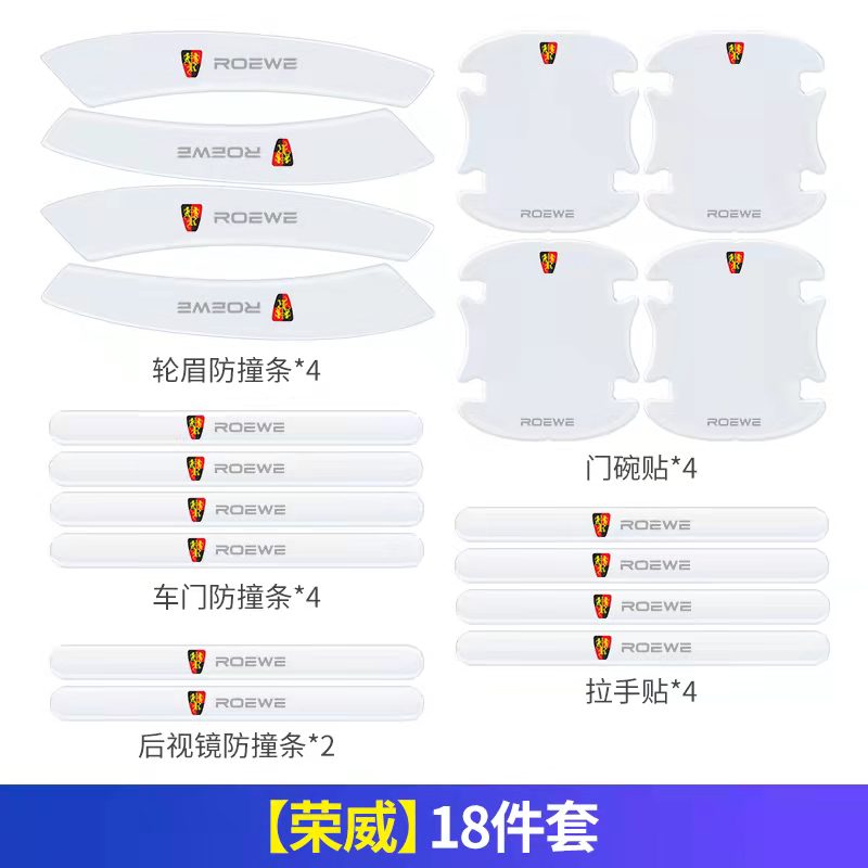 适用荣威RX3RX8/RX5PLUS车门防撞条EI5I6MAX门边防刮后视镜保护贴