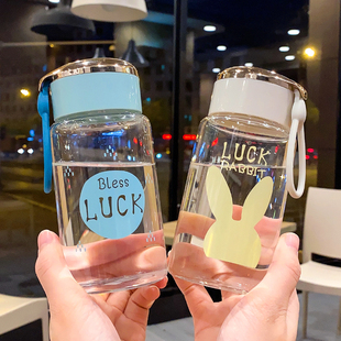玻璃杯小号小巧迷你透明可爱便携茶杯男女学生水瓶口袋杯喝水杯子