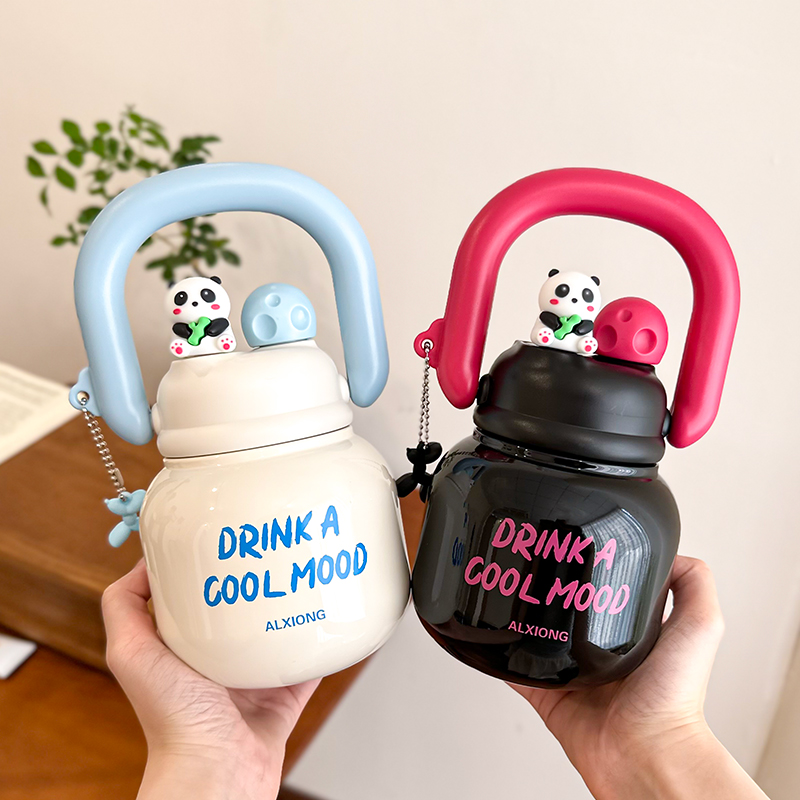 创意不锈钢材质双饮杯口