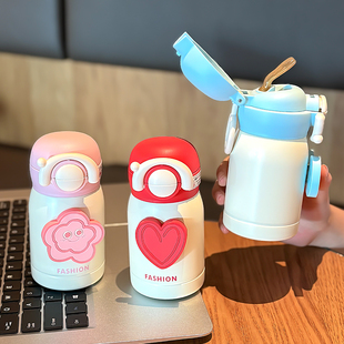 保温杯小巧便携迷你口袋杯儿童学生吸管杯子水杯女新款2025高颜值