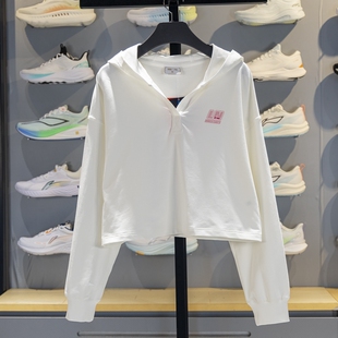 李宁卫衣女款2025秋季新款开衫拉链连帽时尚薄款短款外套长袖潮流