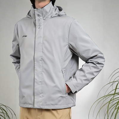 李宁风衣男款2025秋季新款登山服运动休闲宽松舒适防风冲锋衣外套