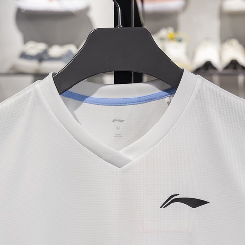 李宁短袖男女款2025新款羽毛球服速干运动套装透气比赛服AATV013