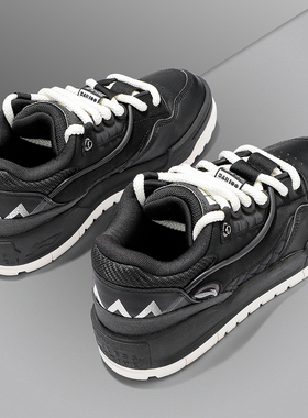 李宁2025冬季新款男子潮流001 BTC MEGA舒适软弹板鞋经典休闲鞋