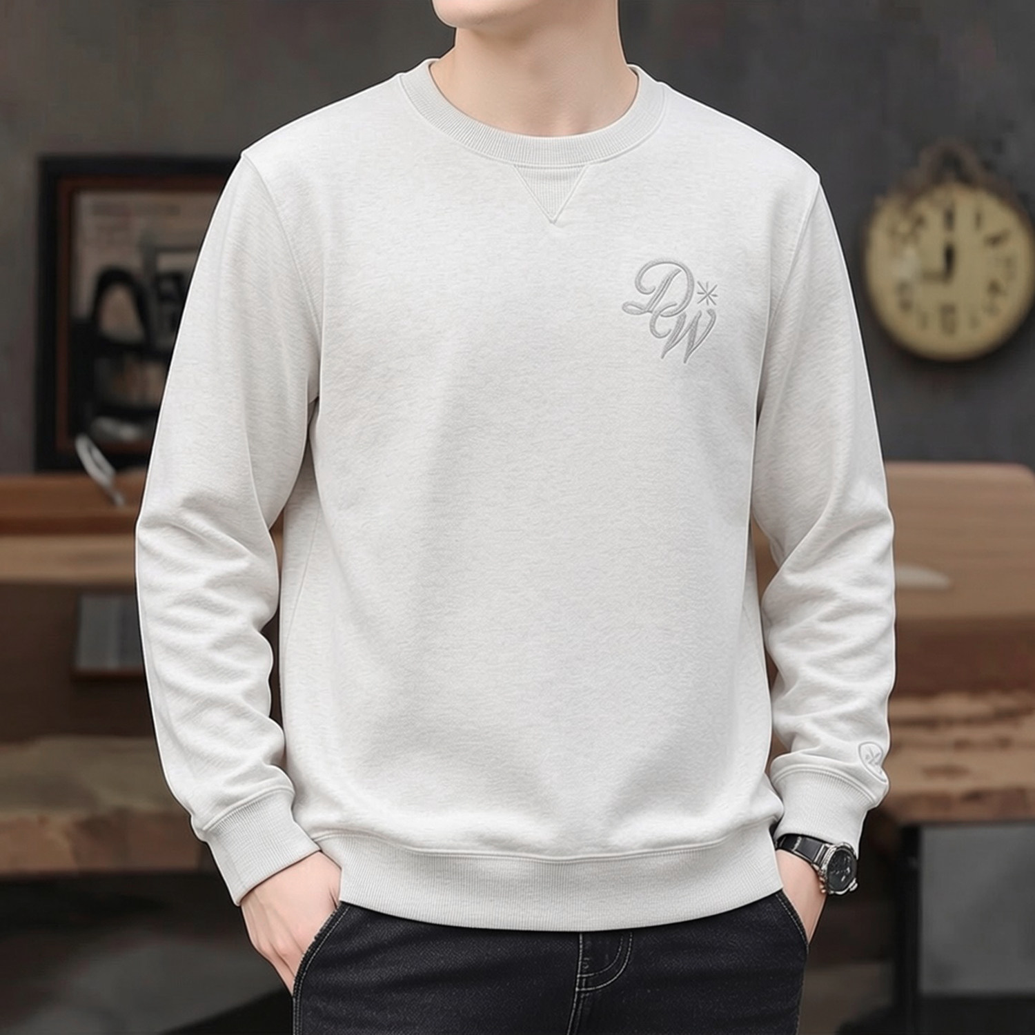 李宁2026春季新款男子韦德系列舒适柔软无帽套头透气吸汗排湿卫衣,运动服/休闲服装,运动卫衣/套头衫,淘宝优惠券,粉丝福利购,淘宝优惠卷