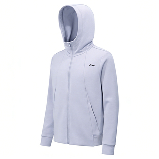 李宁卫衣女款2026春季新款健身系列柔软舒适开衫连帽运动休闲外套