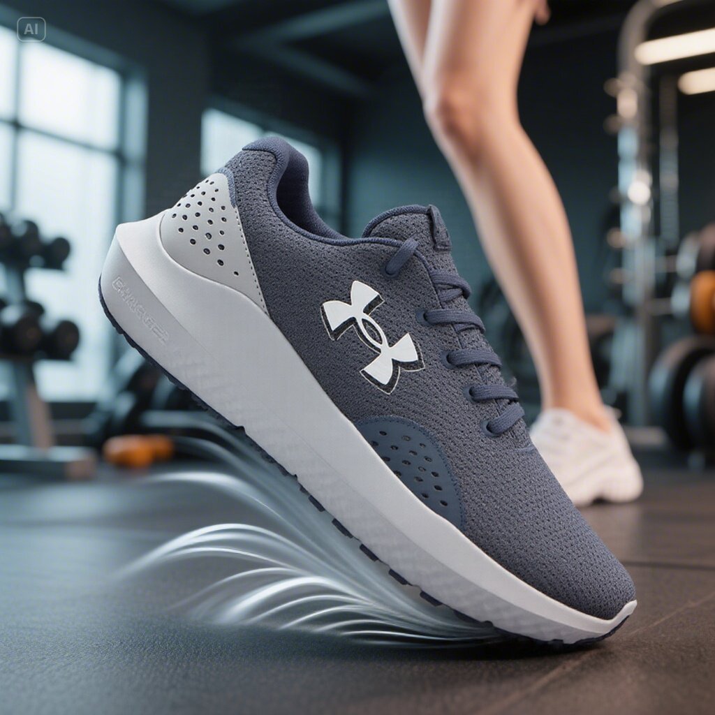 安德玛2025春季UA跑步鞋男超轻透气网面吸汗防滑潮流马拉松