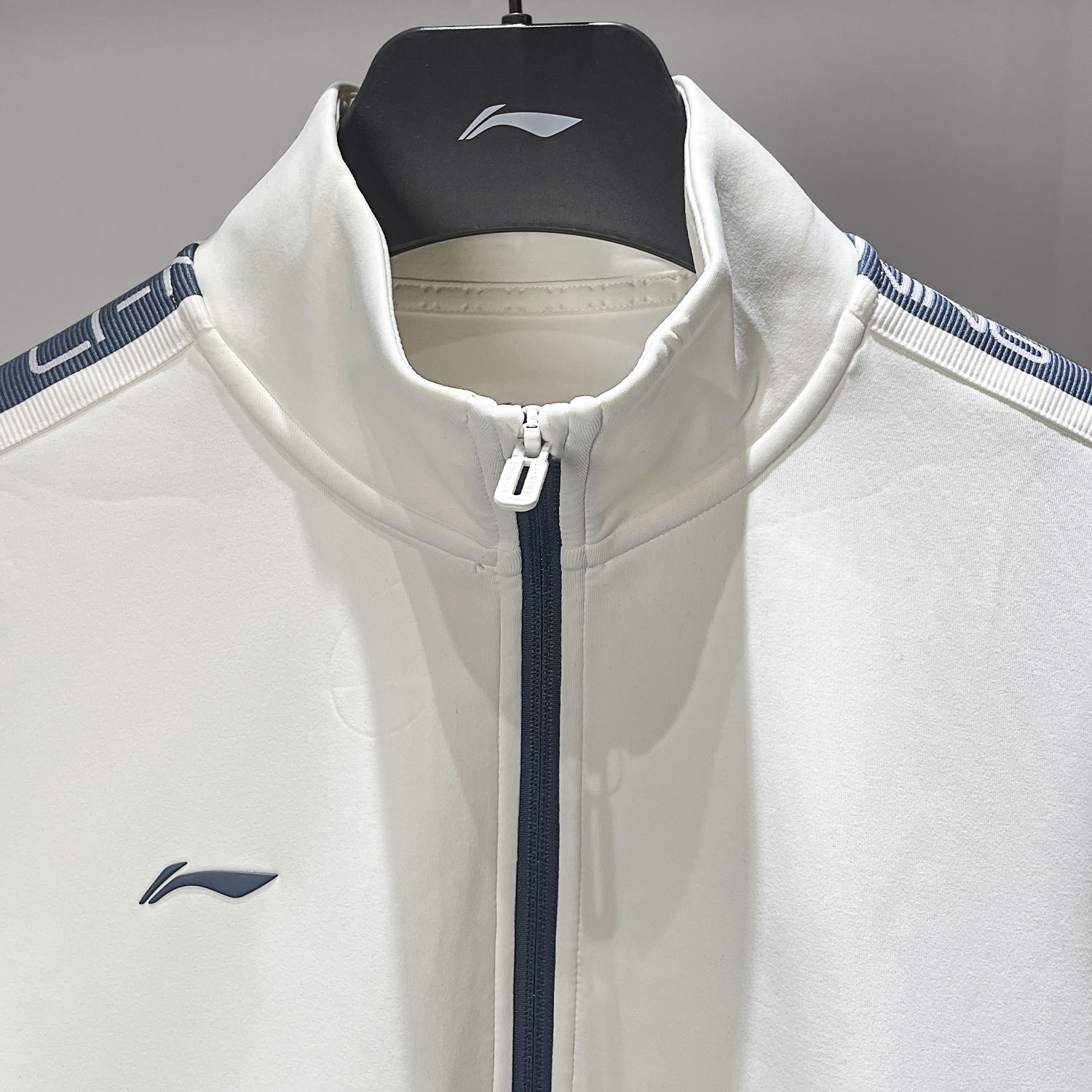 李宁外套女款2024冬季新款棉质运动休闲上衣开衫拉链保温防泼卫衣