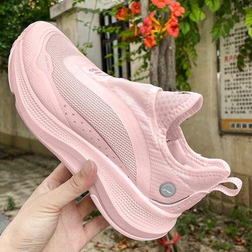 李宁SOFT GO 2025秋季新款一脚蹬女反光透气懒人鞋网面软底休闲鞋