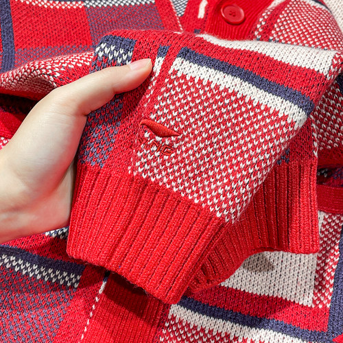 李宁日进斗金毛衣男2025新年新款舒适红色宽松时尚卫衣AMBV029