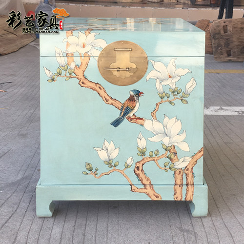 香樟木箱床头柜沙发田园收纳柜