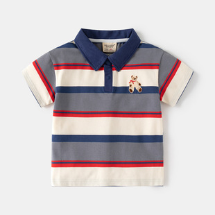 特价撤柜童装男童纯棉短袖POLO衫宝宝T恤夏季新款衣服潮 tx2631