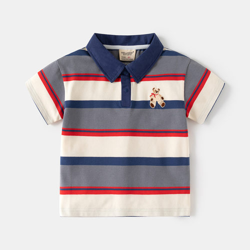 特价撤柜童装男童纯棉短袖POLO衫宝宝T恤夏季新款衣服潮 tx2631