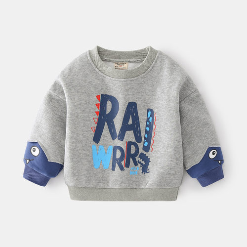 特价撤柜童装 男童卫衣秋冬儿童加绒上衣长袖洋气套头衫 wt1782