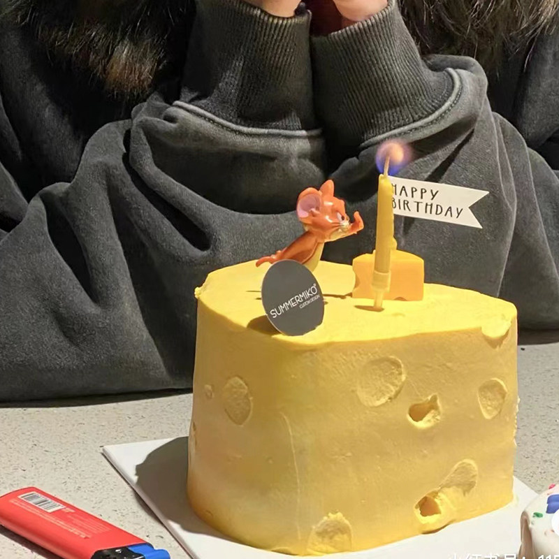 网红蛋糕奶酪猫和老鼠图片