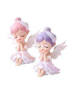 贝拉公主蛋糕装饰摆件安妮宝贝刺绣蝴蝶花朵插件女孩生日蛋糕摆件